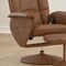 Flash Furniture Cason Massaging Adjust Recliner w/Deep Side Pockets and Ottoman w/Wrapped Base, Brown LeatherSoft BT-753P-MASSAGE-CGN-GG - alternate 8